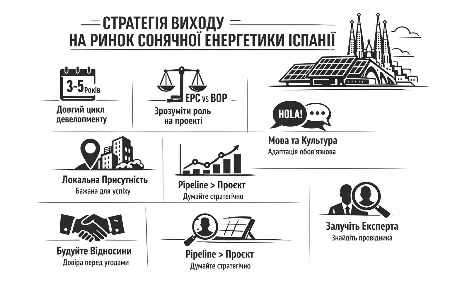 Сонячний ринок Іспанії — моделі реалізації EPC і BOP проєктів