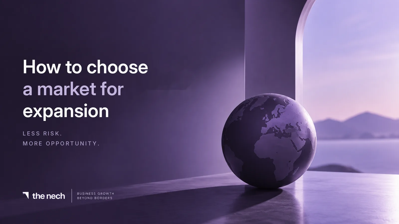 Choosing a market for expansion: globe in the nech brand colours